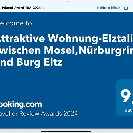 Attraktive Wohnung-elztalidyll-zwischen Mosel,nuerburgring Und Burg Eltz Apartment *